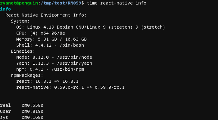 0.59 版本中 CLI 几乎瞬间响应