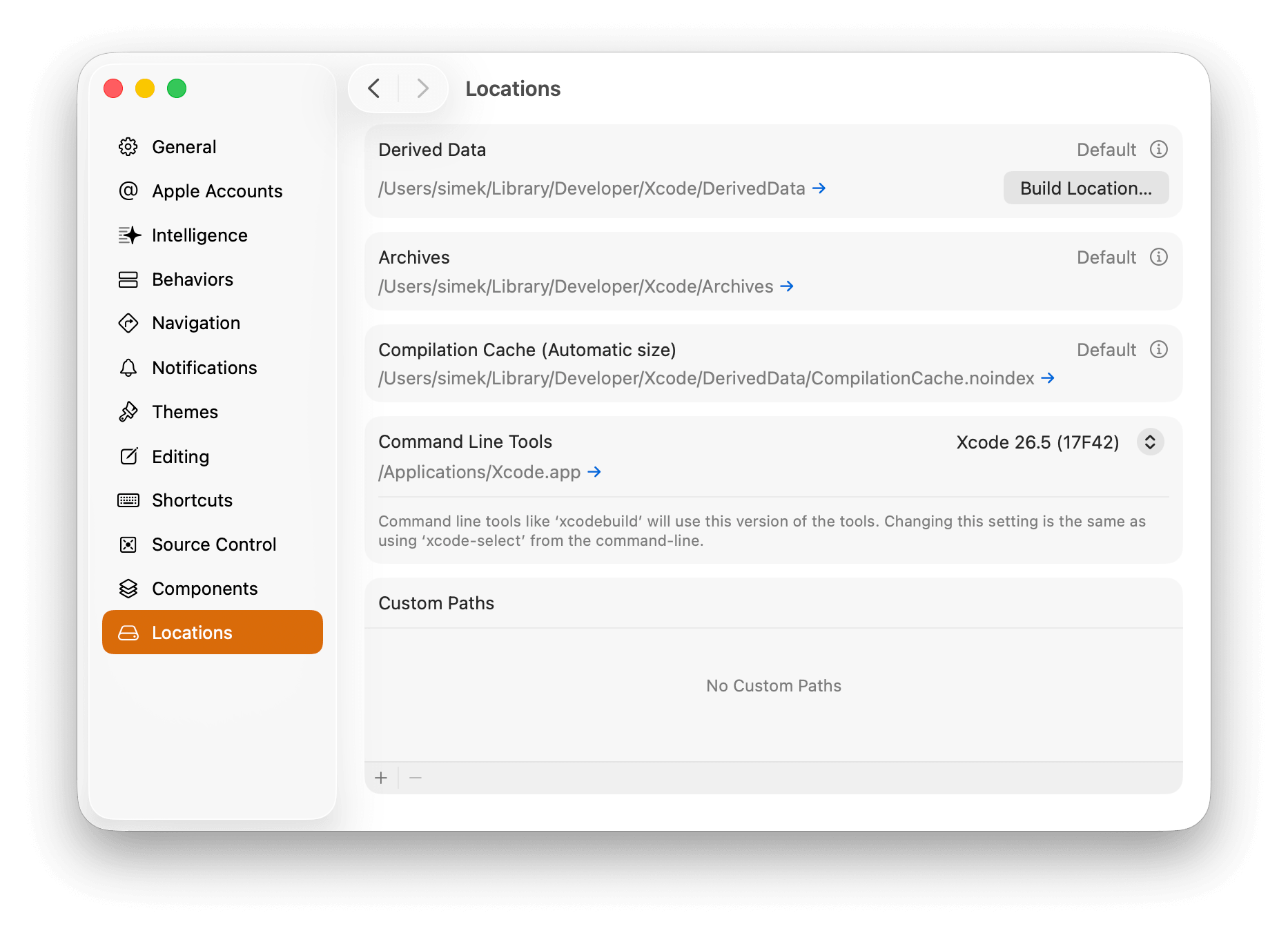 Xcode 命令行工具